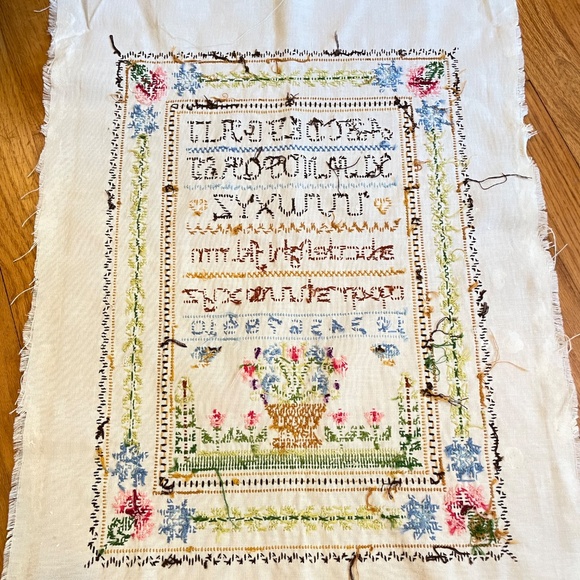 Vintage Columbia Minerva Gutierrez Cross Stitch Alphabet Sampler Unframed 77 - Picture 2 of 16